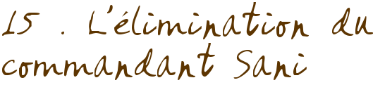 15 . L'élimination du commandant Sani